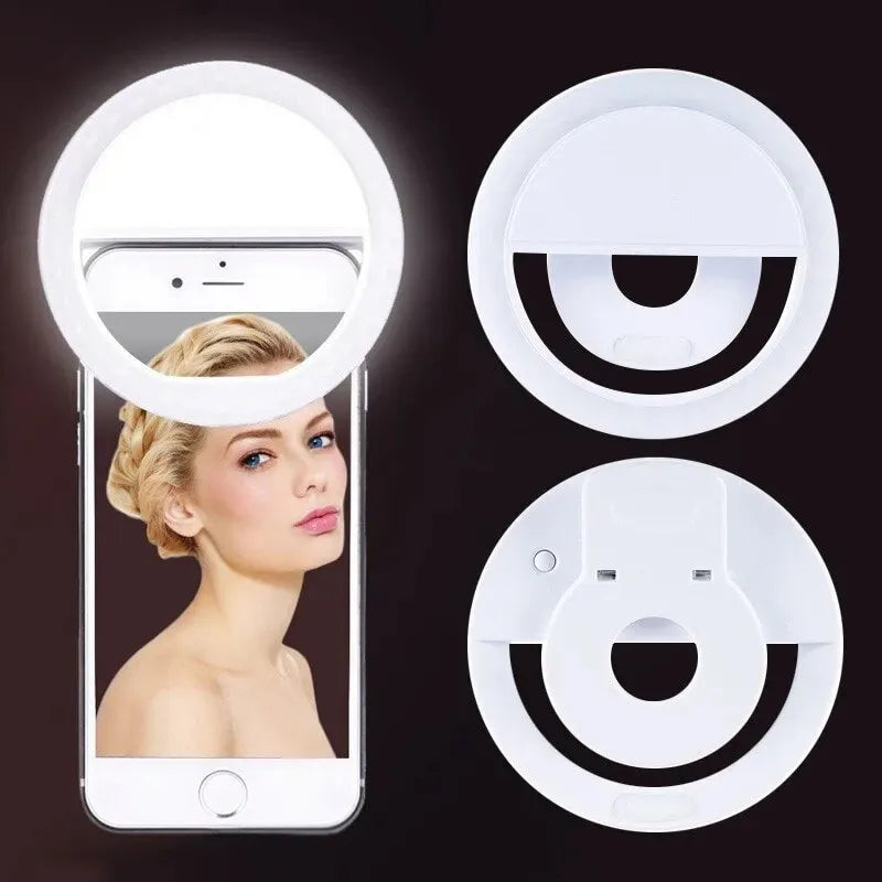 Raaziq Mall® Portable LED Selfie Ring Light for Smartphones