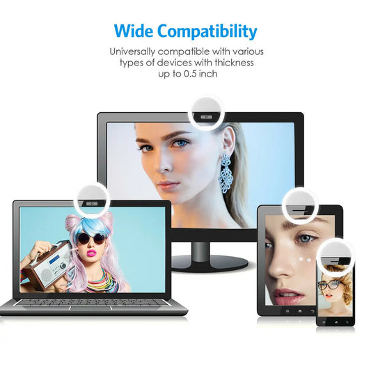 Raaziq Mall® Portable LED Selfie Ring Light for Smartphones