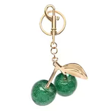 Raaziq Mall® Crystal Cherry Keychain – Cute Fruit Bag Charm & Gift
